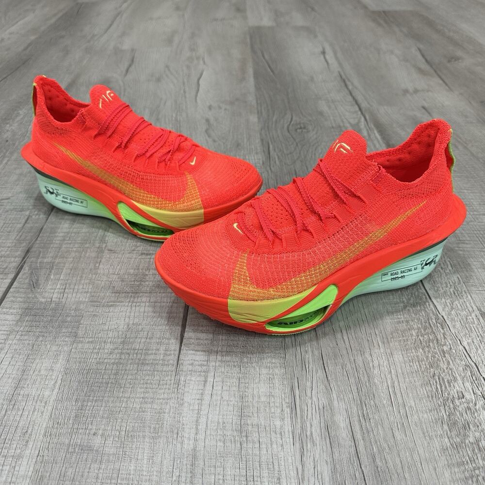 Nike Air Zoom Alphafly NEXT% 3 Bright Crimson Lime Blast FD8311-600 Men’s Size 9
